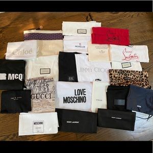 Dust bags many designers available, prices vary